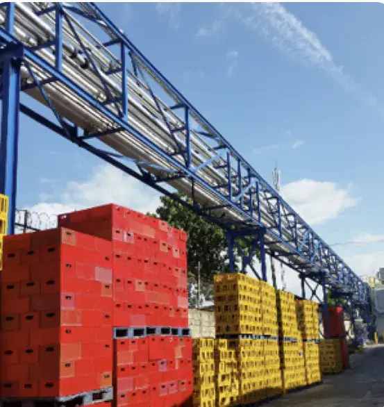 Industrial piping and pipe racks